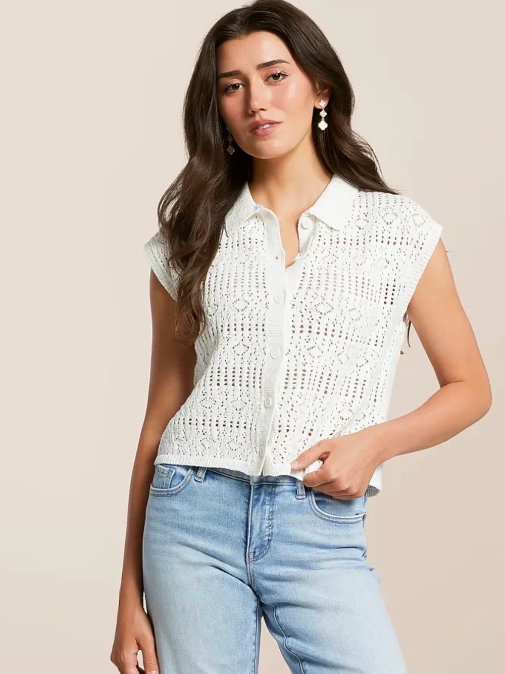 NWOT Z Supply White Kinsley Cardigan Sweater - size S